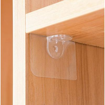 No-drill wardrobe layering shelf support with hidden triangu