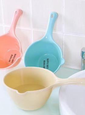 Thickened Plastic Water Ladle, Long-Handled Kitchen Water Sc