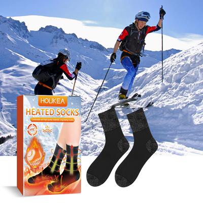 Houkea Crystal Silk Heated Socks - Winter Outdoor Cycling an