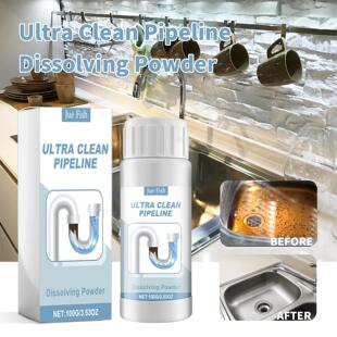 JUE FISH Pipe Dissolving Powder - For Unclogging and Cleanin