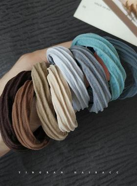 Korean-style high-elasticity hair-friendly large hair ties,