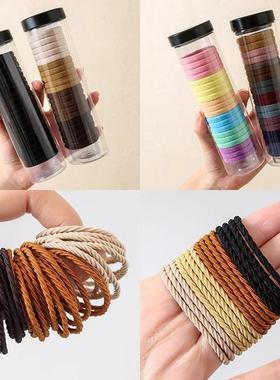 Korean-style 50-pack of hair ties in a can, featuring an INS