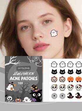 JAYSUING Halloween Acne Patches, Gentle Material, Skin-Frien