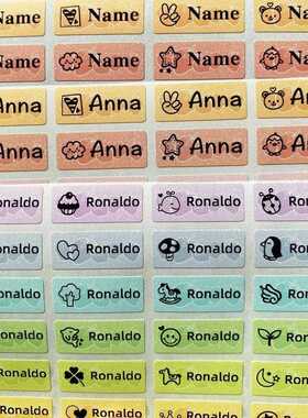 120Pcs S size Name Tag Sticker Customize Stickers Waterproo1