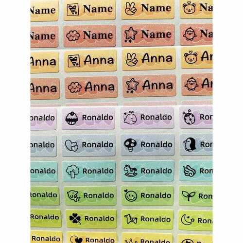 120Pcs S size Name Tag Sticker Customize Stickers Waterproo1