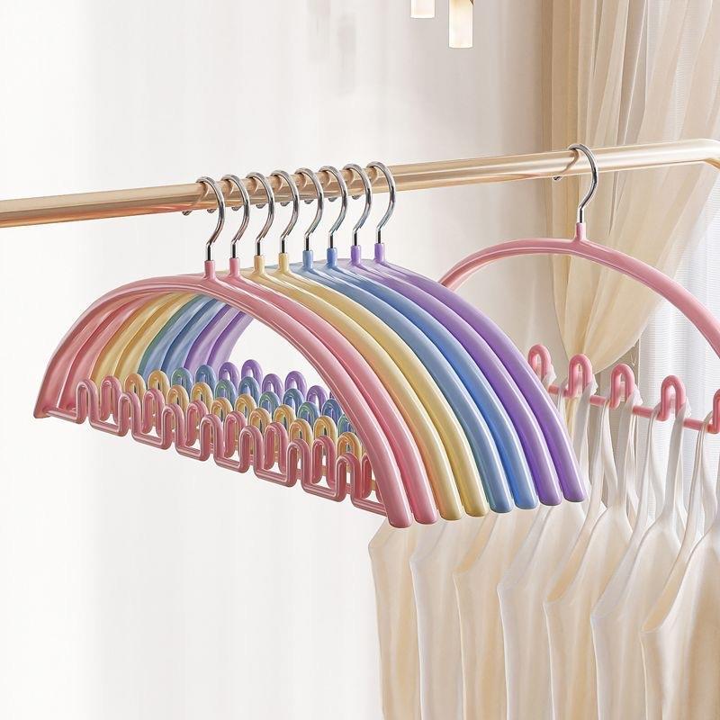 Rainbow Wave Hangers for Home and Dormitory Wardrobes - Adul