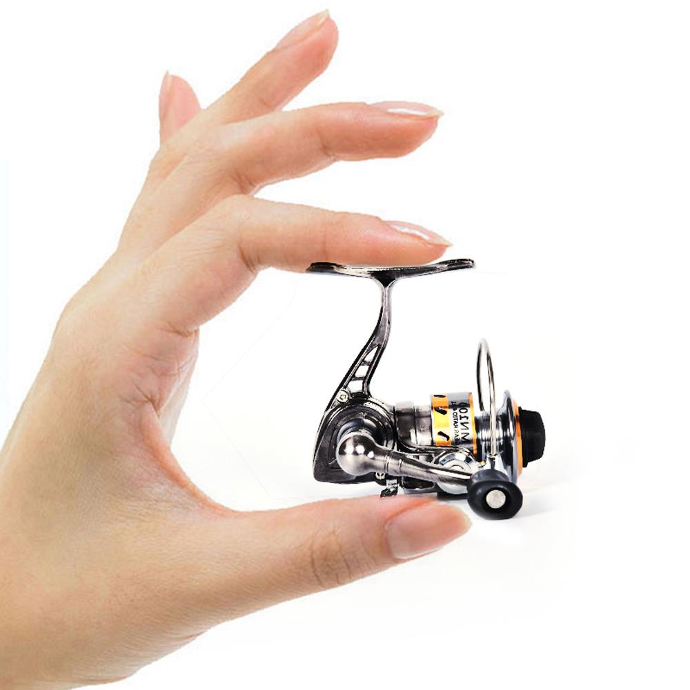 POWER Full Metal Mini Winter Ice Fishing Reel Small Spinning