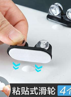 Paste-able caster accessory, under-bed storage box, organize