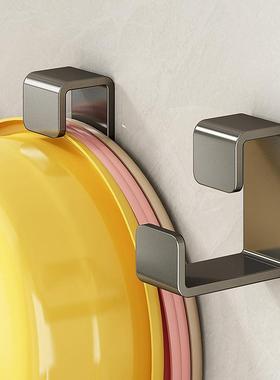 Bathroom Storage Shelf with Face Basin Hook, Traceless Adhes