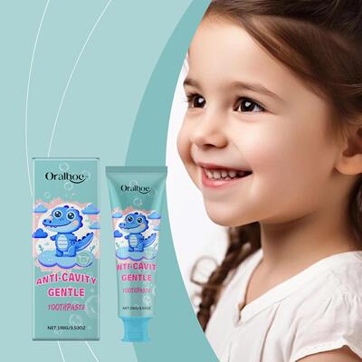 ORALHOE Children's Toothpaste - Gentle Cleaning for Whiter T