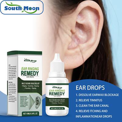 SOUTH MOON Herbal Ear Drops for Gentle Daily Ear Care and No