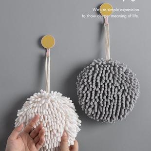 Chenille Hand Hanging Solid Nordic Color Thick Home Towel