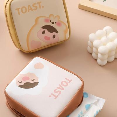 A large capacity menstrual pad storage bag, a cute and porta