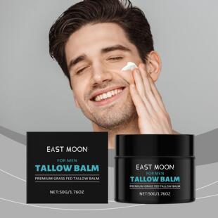 East Moon Men's Tallow Cream - Reduces fine lines, tightens