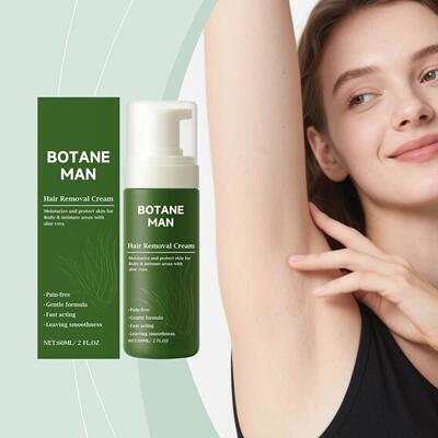 Soothing Gentle Hair Removal Mousse: Gently cleanses the bod