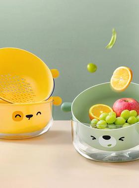 Home-use Water Draining Basket and Vegetable Washing Basin,