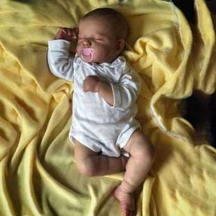 Realistic Vinyl Reborn Silicone Bebe Cloth 50CM Bod Finished