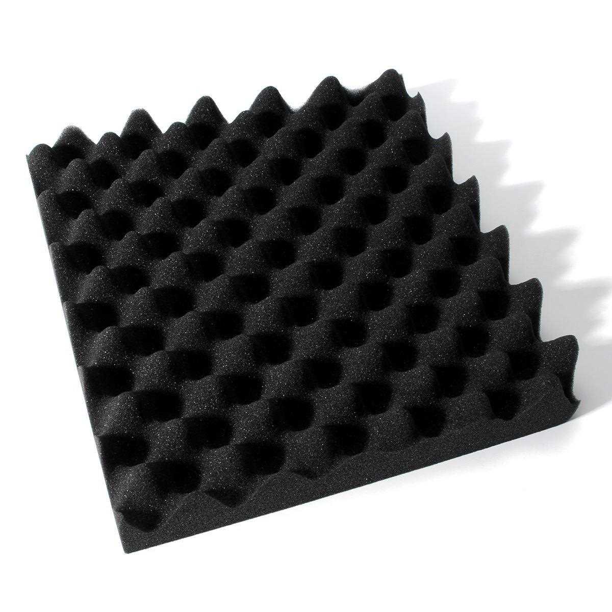 30 x 30 x 6cm Soundproofing Foam Egg Crate Acoustic Wedge Fo