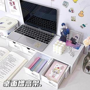 Desktop Organizer Stand for Monitor, Computer Riser, Dormito