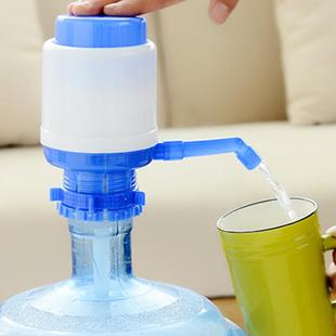 Hand-operated pump for bottled water, suitable for large bot