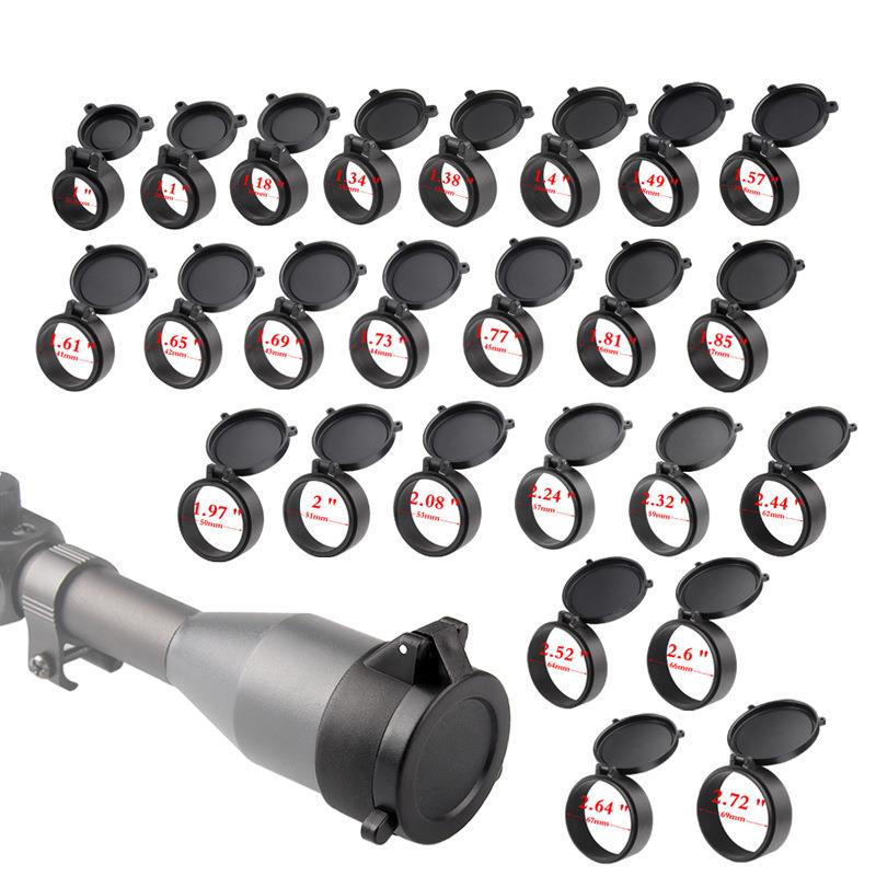 Rifle Scope Lens Cover Flip Spring Up Quick Open Lens Dust C