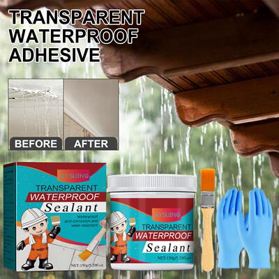 Jaysuing Transparent Waterproof Sealant - For Bathrooms, Kit