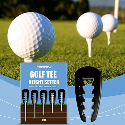 HOZONEX Golf Tee Height Setter - Portable Practice Tool for