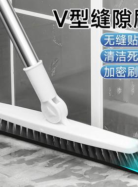 Long-handled bathroom cleaning brush for washing walls, tile