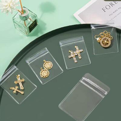 PVC Self-Sealing Bags for Jewelry Storage, Sealed Bags for A