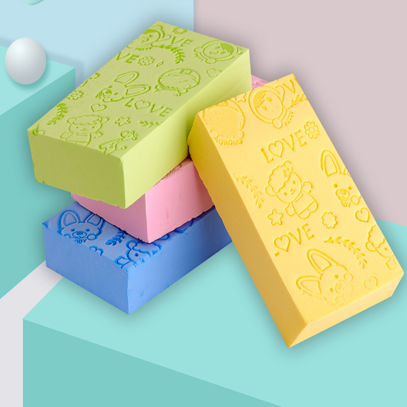 Cartoon Bath Sponge Wonder Baby Bath Supplies High-Density
