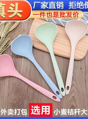 Plastic long-handled disposable spoons, large soup spoons, i