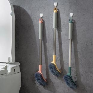 Wall-mounted toilet brush for home bathroom, featuring soft