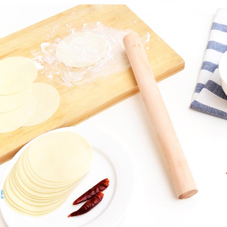 Kitchen solid wood rolling pin, non-stick wooden dough rolle