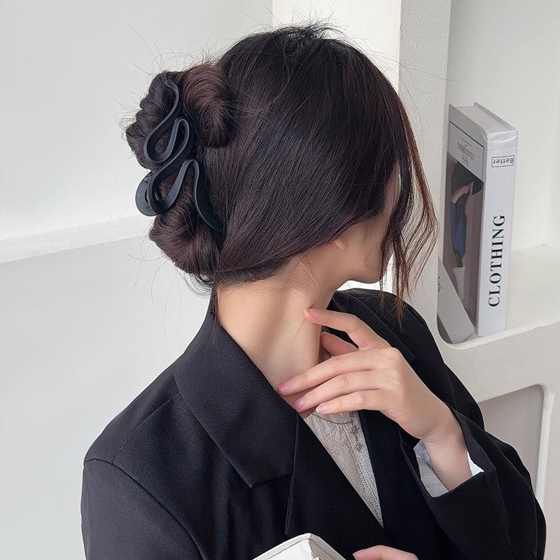 Large, high-end matte hair clip for women, new 2025 style, s