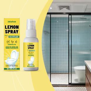 JAKEHOE Lemon Scented Toilet Deodorizer Spray - Freshens and