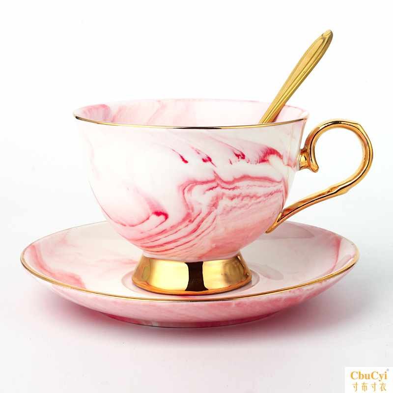 大理石纹咖啡杯碟套装北欧杯子欧式小奢华小咖啡套具陶瓷拉花茶杯在类目 餐饮具, 咖啡器具, 咖啡杯中 - 来自Buy2taobao.com提供专业的淘宝代购服务