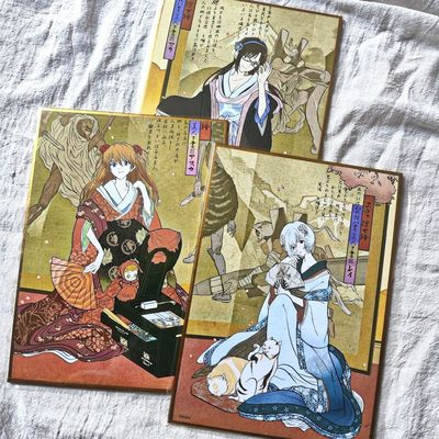 日谷色纸eva新世纪福音战士浮世绘绫波丽明日香真希波和服色纸