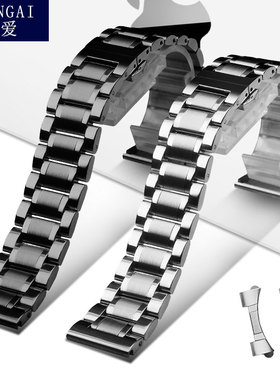 不锈钢实心精钢 罗西尼钢带表带5393|5523|5577|8633|SR64612表链