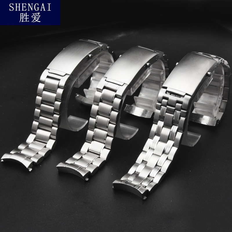 欧米茄实心弧口海洋宇宙防水表链