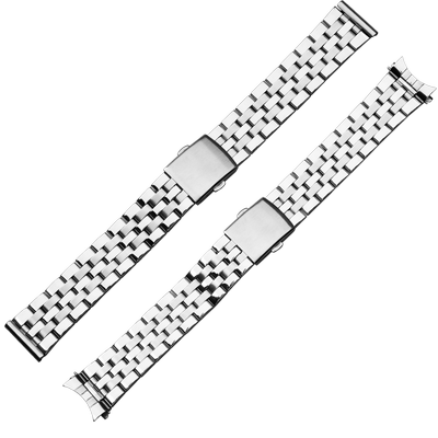 精工适配光动能弧口男士表带