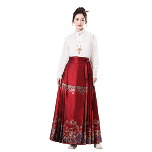 妃羽鹭原创万里江山【仿妆花马面裙】明制国风半身女汉服上衣百搭