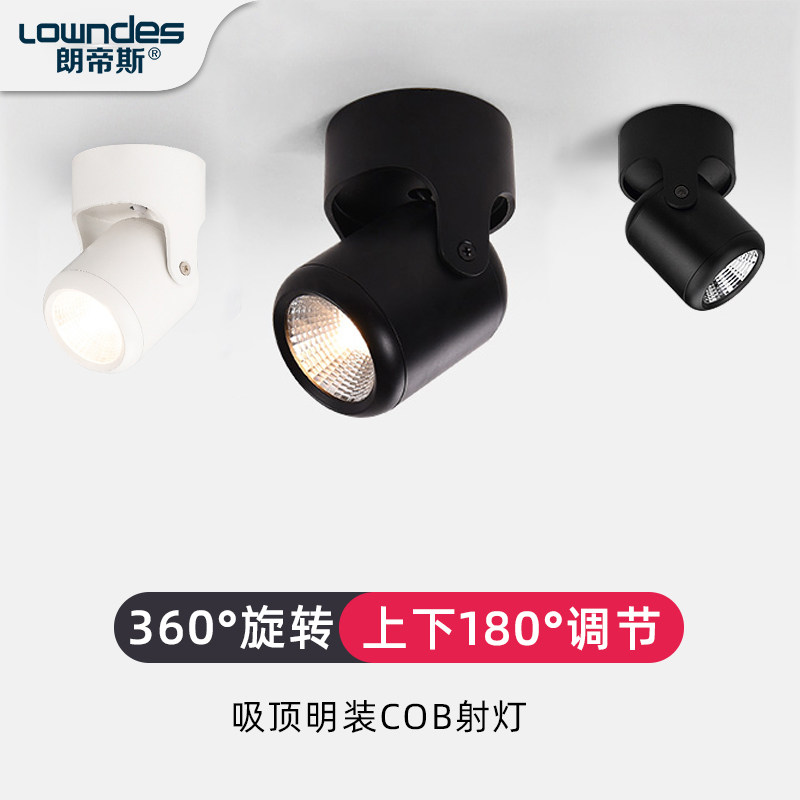 朗帝斯明装LED射灯服装店画廊展示客厅吸顶筒灯马克龙背景墙聚光