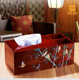 木质螺钿纸巾盒抽纸盒中式 客厅茶几遥控器收纳盒多功能送人自用