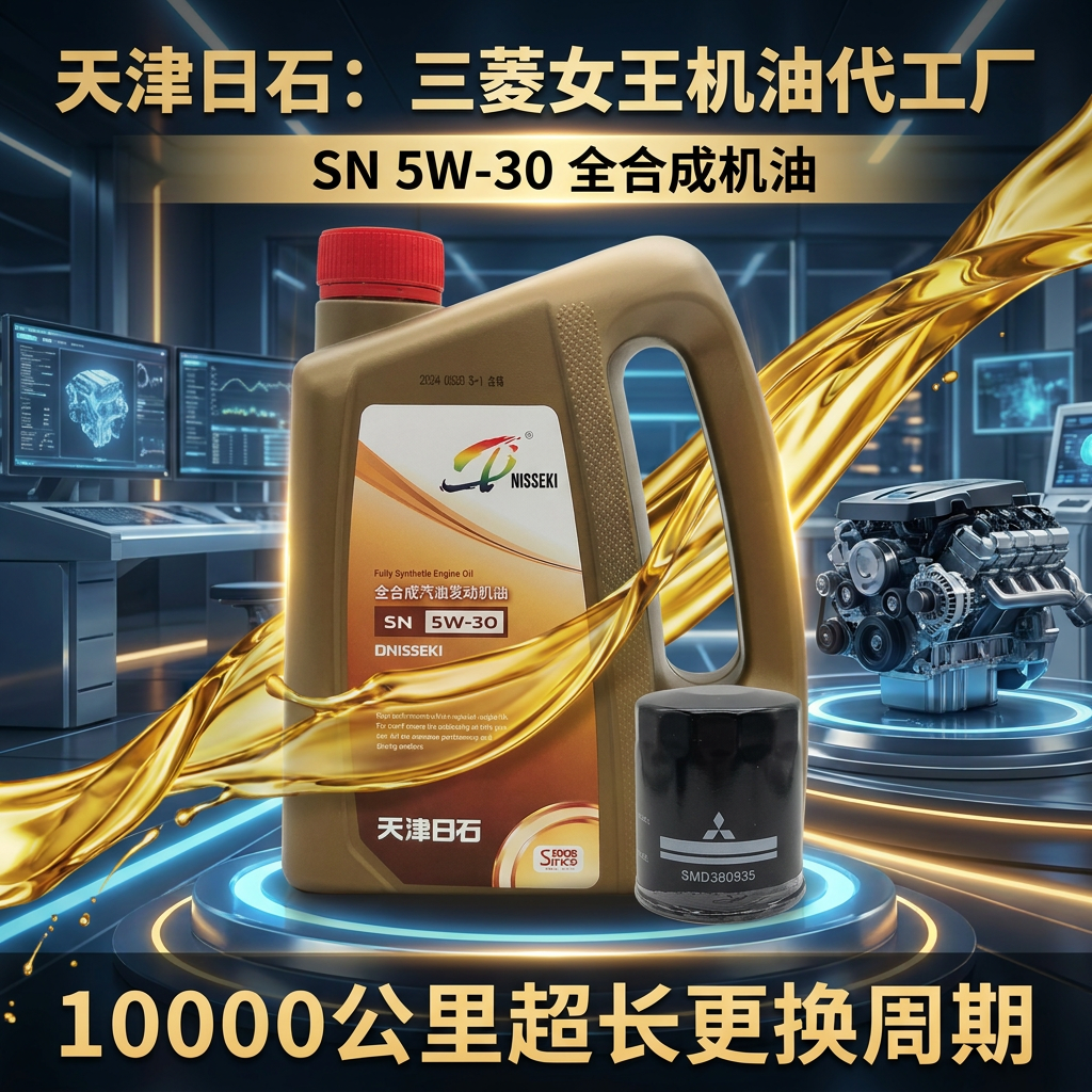 女王代工厂天津日石全合成发动机机油SN 5W-30 4L机油防伪可查
