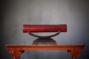 小叶紫檀横财实心红木黑檀底座实木家居招财摆件名贵木头玄关装饰