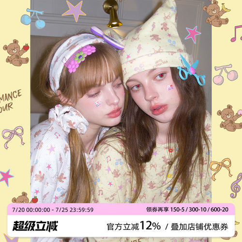 RooMance原创大肠发圈发带猫耳帽