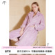 RooMance汝曼司特厚珊瑚绒睡袍女秋冬款 双面加绒加厚睡袍 睡衣长款