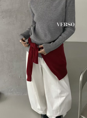 VERSO大爆款基础百搭纯色打底衫针织衫H098