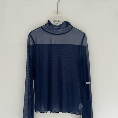 eternal.西子-色跑量四季款百搭不挑人叠穿神器网纱打底衫-50059