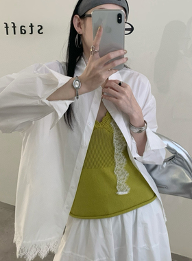 eternal.西子-春夏首爆配飘带棉质松弛感大版衬衫(配飘带)51827